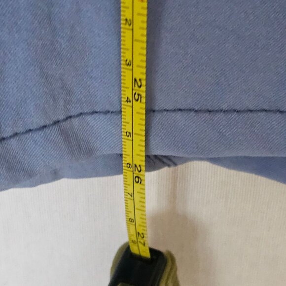 Lot of 3 Four-Stretch Womens Blue Nursing Scrub Top Pockets V-Neck Flexible Sz S - Picture 8 of 11